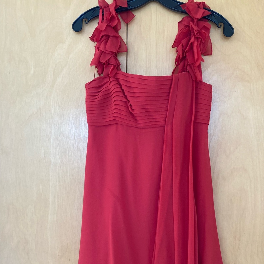 bcbgmaxazria red mini dress